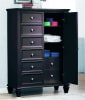 Sandy Beach Door Chest in Black Finish by Coaster - 201328 - Image 1 of 0