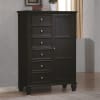 Sandy Beach Door Chest in Black Finish by Coaster - 201328 - Image 2 of 0