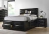 Briana 6 Piece Bookcase Bed Bedroom Set in Black Finish by Coaster - 202701 - Image 4 of 0