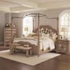 Ilana Poster Bed 6 Piece Bedroom Set in Antique Linen Finish by Coaster - 205071 - Image 2 of 0