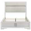 Miranda Upholstered Queen Panel Bed in White Finish by Coaster - COA-205110Q - Image 5 of 0