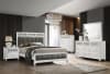 Barzini Bed in White Finish by Coaster - 205891Q - Image 2 of 0