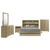 Hendricks 6 Piece Queen Bedroom Set in Light Oak Finish by Coaster - 222650Q-S4 - Image 3 of 0