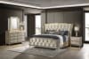 Lorient Queen LED Upholstered Bed in Ivory and Camel Finish by Coaster - 222661Q - Image 2 of 0