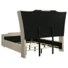 Lorient Queen LED Upholstered Bed in Ivory and Camel Finish by Coaster - 222661Q - Image 5 of 0