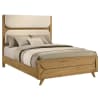 Bennett Queen Upholstered Panel Bed in Light Oak Finish by Coaster - 222901Q - Image 1 of 0