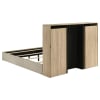 Arielle Queen Upholstered Bookcase Bed in Light Tan and Light Oak Finish by Coaster - 223111Q - Image 5 of 0