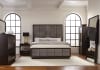 Durango Grey Velvet Upholstered Bed in Smoked Peppercorn Finish by Coaster - 223261Q - Image 2 of 0