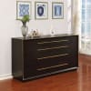 Durango Grey Velvet Upholstered Bed in Smoked Peppercorn Finish by Coaster - 223261Q - Image 5 of 0