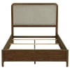 Maderia Upholstered Queen Panel Bed in Walnut Finish by Coaster - COA-223321Q - Image 5 of 0