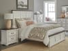 Hillcrest Panel Bed 6 Piece Bedroom Set in Dark Rum and White Finish by Coaster - 223351 - Image 4 of 0
