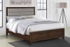 Welsley Upholstered Queen Bed in Walnut Finish by Coaster - COA-223441Q - Image 1 of 0
