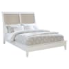 Bexhill Upholstered Queen Panel Bed in White Finish by Coaster - COA-223471Q - Image 4 of 0