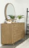 Arini Woven Cane Bed in Sand Wash Finish by Coaster - 224300Q - Image 3 of 0