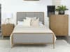Arini Grey Fabric Bed in Sand Wash Finish by Coaster - 224301Q - Image 1 of 0