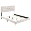 Kendall Upholstered Bed 6 Piece Bedroom Set in White Finish by Coaster - 224401 - Image 3 of 0