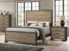 Baker Bed in Brown and Light Taupe Two Tone Finish by Coaster - 224461Q - Image 1 of 0