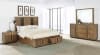 Terrace 2-Drawer Queen Storage Bed in Ash Brown Finish by Coaster - COA-224900Q - Image 2 of 0