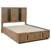 Terrace 2-Drawer Queen Storage Bed in Ash Brown Finish by Coaster - COA-224900Q - Image 4 of 0