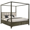 Gran Park 6 Piece Canopy Queen Bedroom Set in Dark Cocoa Finish by Coaster - COA-224931 - Image 3 of 0