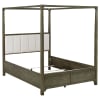 Gran Park 6 Piece Canopy Queen Bedroom Set in Dark Cocoa Finish by Coaster - COA-224931 - Image 4 of 0