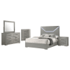 Ives 6 Piece Queen Bedroom Set in Grey High Gloss Finish by Coaster - 224971Q-S4 - Image 2 of 0