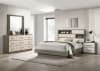 Fenwick Queen Bed with Bookcase Headboard in Grey Oak Finish by Coaster - COA-224981Q - Image 2 of 0