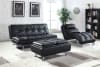Dilleston Sofa Bed in Black Leatherette Upholstery by Coaster - 300281 - Image 1 of 0