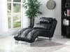 Dilleston Sofa Bed in Black Leatherette Upholstery by Coaster - 300281 - Image 5 of 0