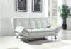 Dilleston Sofa Bed in White Leatherette Upholstery by Coaster - 300291 - Image 2 of 0