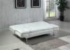 Dilleston Sofa Bed in White Leatherette Upholstery by Coaster - 300291 - Image 4 of 0