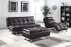 Dilleston Sofa Bed in Brown Leatherette Upholstery by Coaster - 300321 - Image 1 of 0
