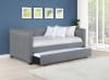 Brodie Twin Daybed with Trundle in Grey Fabric by Coaster - 300554 - Image 1 of 0