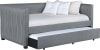 Brodie Twin Daybed with Trundle in Grey Fabric by Coaster - 300554 - Image 2 of 0