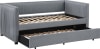 Brodie Twin Daybed with Trundle in Grey Fabric by Coaster - 300554 - Image 3 of 0