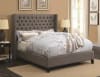 Benicia Grey Fabric Upholstered Bed by Scott Living - 300705Q - Image 1 of 0
