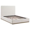Knox Upholstered Queen Panel Bed in Soft Cream Fabric by Coaster - COA-302053Q - Image 3 of 0