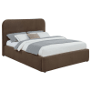 Anders Upholstered Queen Storage Lift Platform Bed in Chocolate Finish by Coaster - 306037CHQ - Image 2 of 0