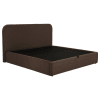 Anders Upholstered Queen Storage Lift Platform Bed in Chocolate Finish by Coaster - 306037CHQ - Image 4 of 0