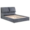 Laurel Charcoal Grey Fabric Upholstered Platform Bed With Pillow Headboard  by Coaster - 306041Q - Image 3 of 0