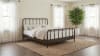 Rocco Open Frame Queen Bed in Dark Bronze Finish by Coaster - 310035Q - Image 1 of 0