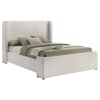 Alamosa Boucle Upholstered Queen Wingback Bed in White Boucle Upholstery by Coaster - COA-310078Q - Image 2 of 0