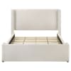 Alamosa Boucle Upholstered Queen Wingback Bed in White Boucle Upholstery by Coaster - COA-310078Q - Image 5 of 0