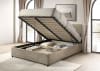 Reeves Upholstered Queen Lift-Top Storage Platform Bed in Tan Finish by Coaster - 315918TANQ - Image 2 of 0