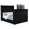 Centergrove Upholstered Queen Wingback TV Bed in Black Finish by Coaster - 315945Q - Image 5 of 0