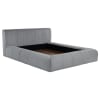 Wilshire Upholstered Queen Platform Bed in Dove Gray Fabric by Coaster - COA-315981Q - Image 3 of 0