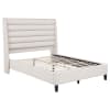 Leslie Upholstered Tufted Queen Wingback Platform Bed in Beige Finish by Coaster - 315983Q - Image 3 of 0