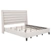 Leslie Upholstered Tufted Queen Wingback Platform Bed in Beige Finish by Coaster - 315983Q - Image 4 of 0