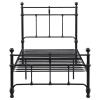 Novak Twin Open Frame Bed in Matte Black Finish by Coaster - COA-316001T - Image 3 of 0