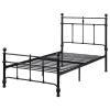 Novak Twin Open Frame Bed in Matte Black Finish by Coaster - COA-316001T - Image 4 of 0